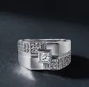 Nhẫn Vàng Trắng - NHWT18M001EN