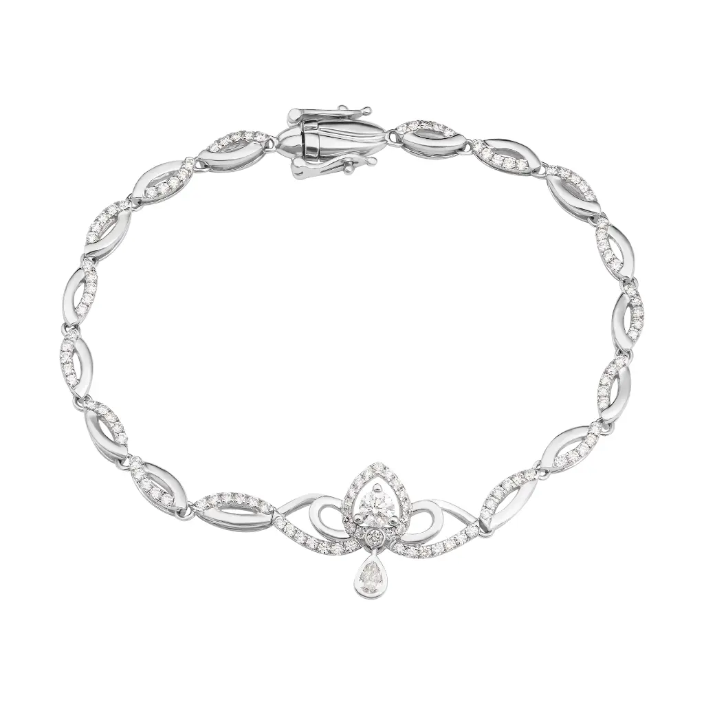 Lắc Tay Vàng Trắng - LTWT18F002
