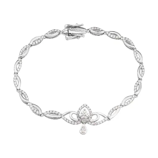 Lắc Tay Vàng Trắng - LTWT18F002