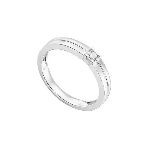 Nhẫn Vàng Trắng - NHWT18M001DW