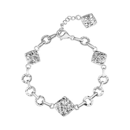 Lắc Tay Vàng Trắng (The Hearts) - LTWT18F001TH