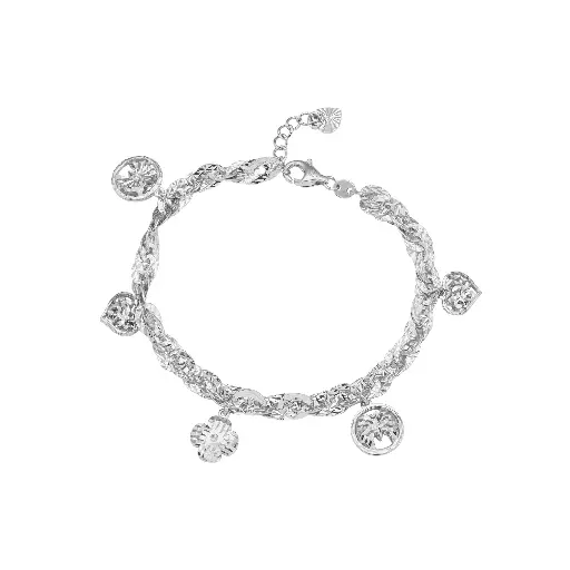 Lắc Tay Vàng Trắng - LTWT18F001